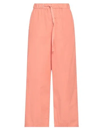 White Sand Woman Pants Salmon Pink Size 8 Cotton