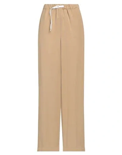 White Sand Woman Pants Sand Size 10 Lyocell In Beige