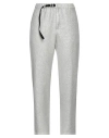 White Sand Woman Pants Silver Size 00 Cotton In Gray