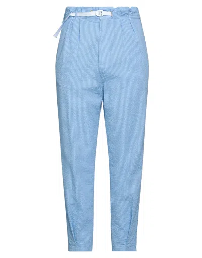 White Sand Pants In Blue