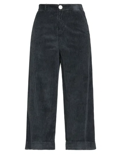 White Sand Woman Pants Slate Blue Size 8 Cotton, Modacrylic, Polyamide