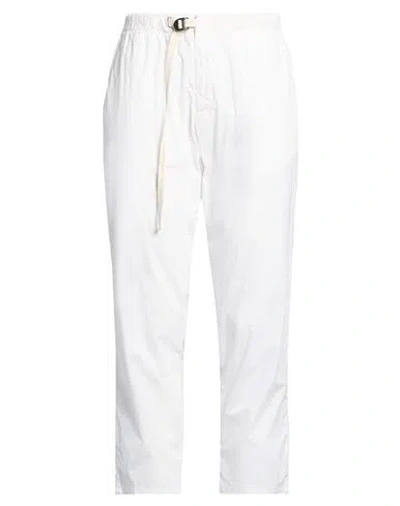 White Sand Woman Pants White Size 6 Cotton