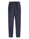 White Sand Wool-blend Pants - Blue In Blue