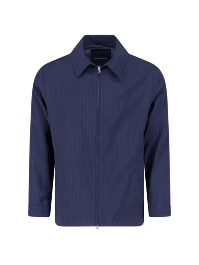 White Sand Zip Jacket In Blue