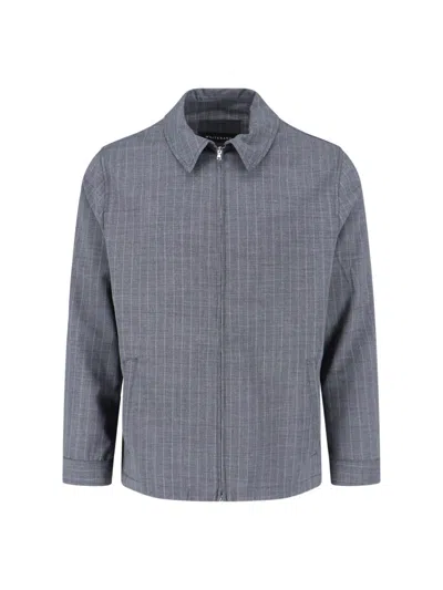 White Sand Zip Jacket In Gray