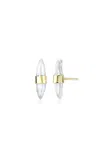 White/space 14k Yellow Gold Pearl Ring In White