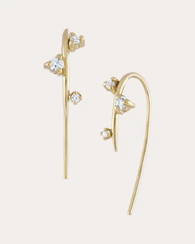 White/space Women's Andromeda Threader Earrings In Gold