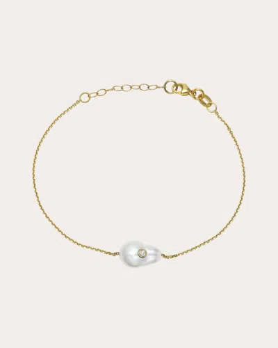 White/space Women's Baby Baroque Diamond Bracelet In White