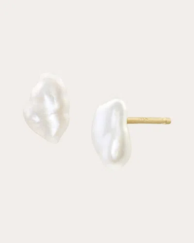 White/space Women's Baby Lagniappe Pearl Stud Earrings In White
