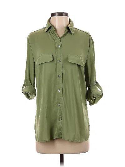 Pre-owned White Stag 3/4 Sleeve Blouse In Green