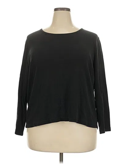 Pre-owned White Stag 3/4 Sleeve T-shirt In Black