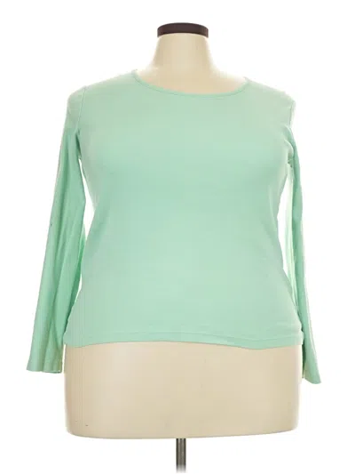 Pre-owned White Stag 3/4 Sleeve T-shirt In Green