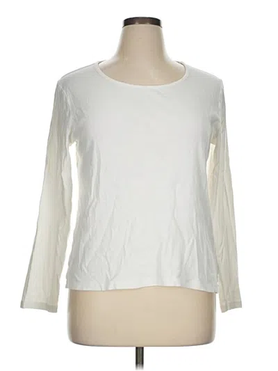 Pre-owned White Stag 3/4 Sleeve T-shirt In Ivory