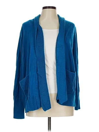 Pre-owned White Stag Cardigan Sweater In Blue