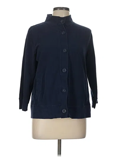 Pre-owned White Stag Cardigan Sweater In Blue