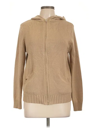 Pre-owned White Stag Cardigan Sweater In Brown