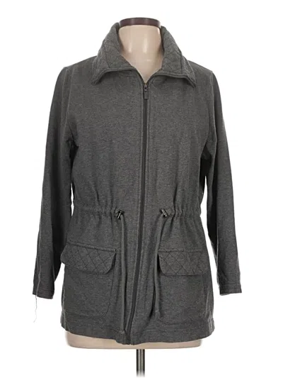 Pre-owned White Stag Cardigan Sweater In Gray