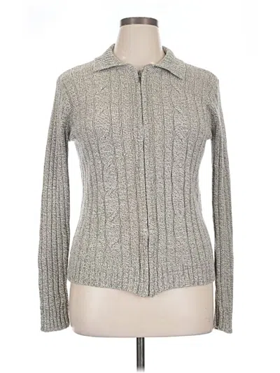 Pre-owned White Stag Cardigan Sweater In Gray