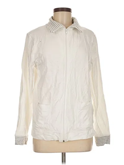 Pre-owned White Stag Cardigan Sweater In Ivory