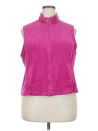 Pre-owned White Stag Cardigan Sweater In Pink