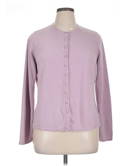 Pre-owned White Stag Cardigan Sweater In Purple