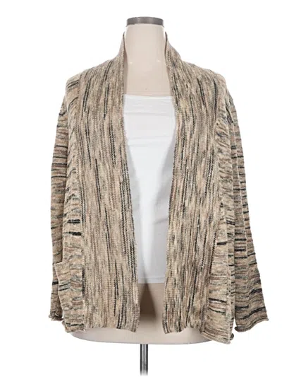 Pre-owned White Stag Cardigan Sweater In Tan