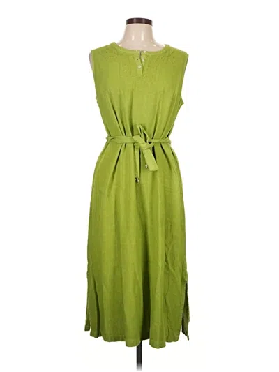 Pre-owned White Stag Casual Dress In Green