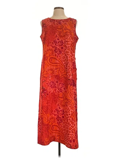 Pre-owned White Stag Casual Dress In Orange