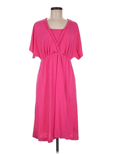 Pre-owned White Stag Casual Dress In Pink