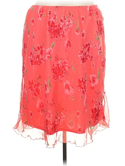 Pre-owned White Stag Formal Skirt In Red
