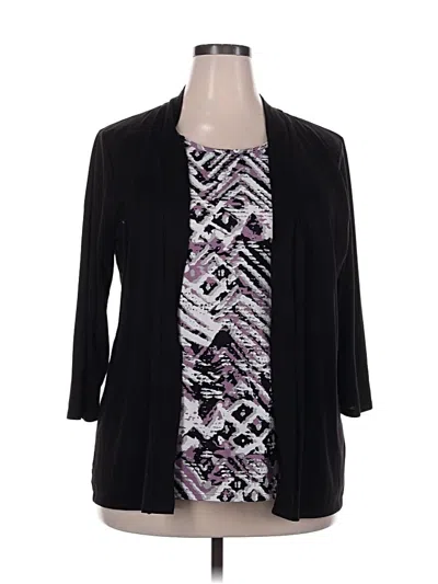 Pre-owned White Stag Kimono In Black