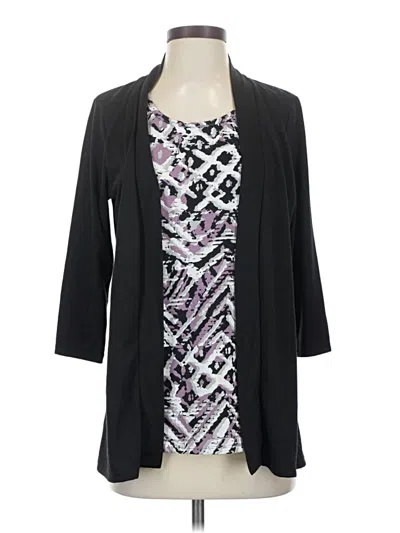 Pre-owned White Stag Kimono In Black