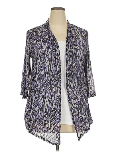 Pre-owned White Stag Kimono In Purple