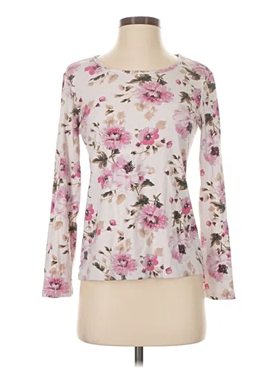 Pre-owned White Stag Long Sleeve Blouse In Pink