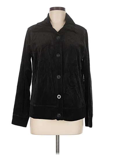 Pre-owned White Stag Long Sleeve Button Down Shirt In Black