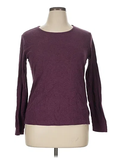 Pre-owned White Stag Long Sleeve T-shirt In Burgundy