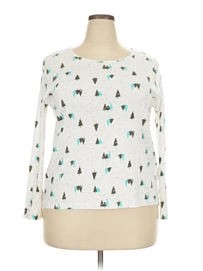 Pre-owned White Stag Long Sleeve T-shirt In White