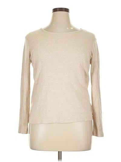 Pre-owned White Stag Long Sleeve Turtleneck In Brown