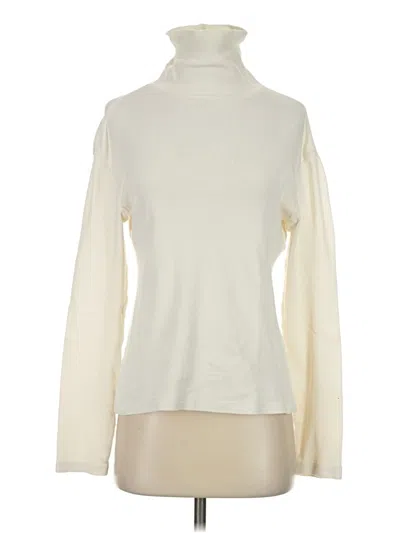 Pre-owned White Stag Long Sleeve Turtleneck In White