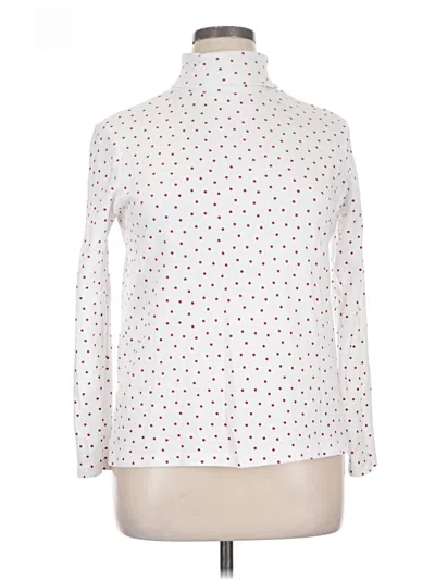 Pre-owned White Stag Long Sleeve Turtleneck In White
