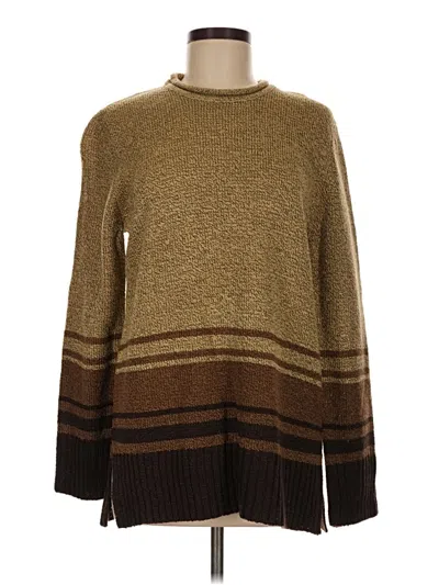 Pre-owned White Stag Pullover Sweater In Brown