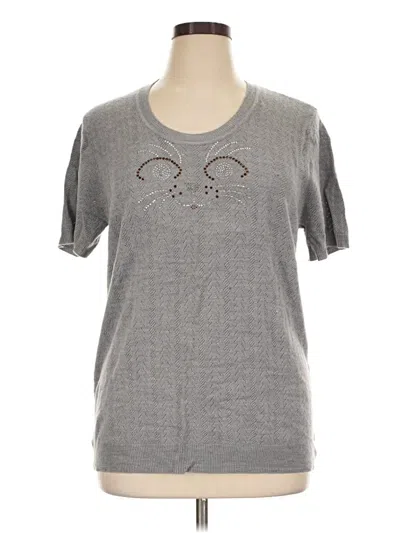 Pre-owned White Stag Pullover Sweater In Gray