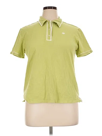 Pre-owned White Stag Short Sleeve Polo Shirt In Green