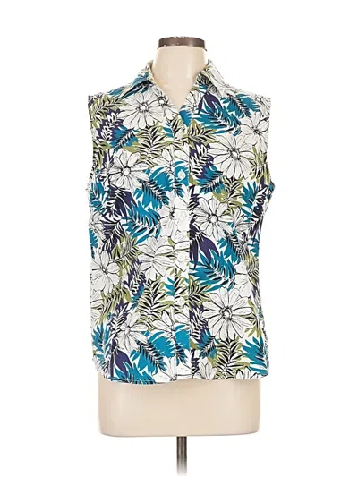 Pre-owned White Stag Sleeveless Blouse In Blue