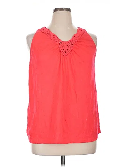 Pre-owned White Stag Sleeveless Blouse In Orange