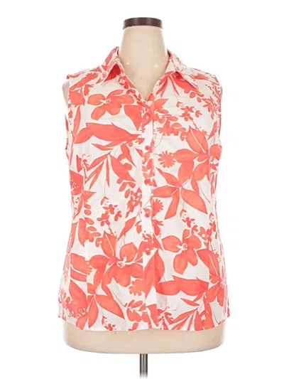 Pre-owned White Stag Sleeveless Blouse In Orange