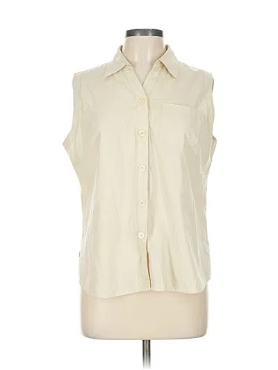 Pre-owned White Stag Sleeveless Blouse In White