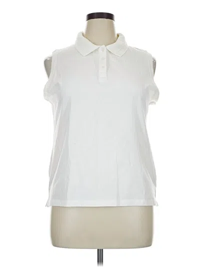 Pre-owned White Stag Sleeveless Button Down Shirt In White