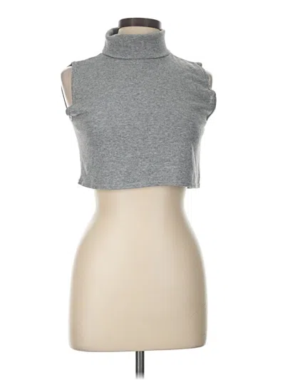 Pre-owned White Stag Sleeveless Top Gray Turtleneck Tops