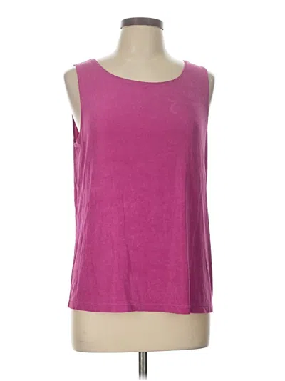 Pre-owned White Stag Sleeveless Top Pink Scoop Neck Tops